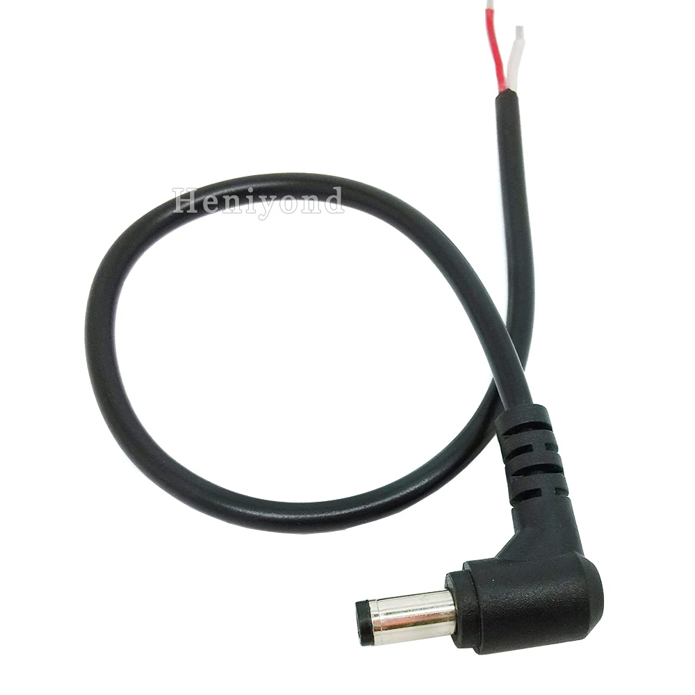 

Free shipping 10PCS DC 5.5 x 2.5 5.5*2.5mm Power Supply Plug Connector With Cord Cable For Laptop Adapter with high quality