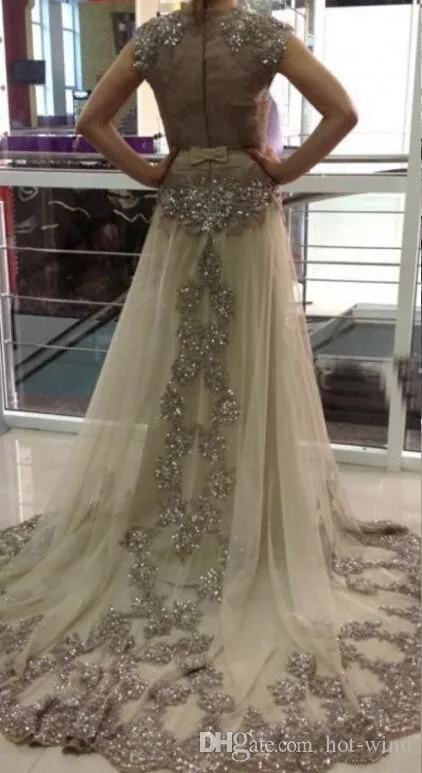 Блесток Элегантный длинный 2019 Новый Vestido De Novia Формальные Плюс размеры Кристаллы с рукавами серебро блёстки мать невесты платье