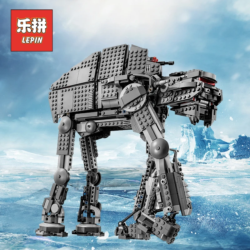 

Lepin 05130 Starwars the First Order Heavy Assault Walker Robot Star Plan Wars Building Blocks Compatible 75189 Toy for Kids