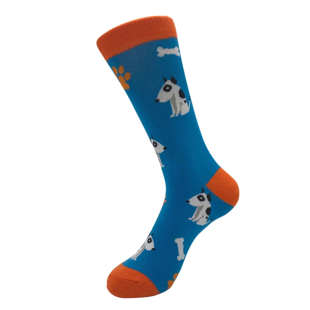Мужские носки 29 цветов, крутые носки в стиле хип-хоп с животными, полосатые носки с бриллиантами Harajuku, забавные уличные хлопковые носки для скейтборда, Hombre C7 - Цвет: Q