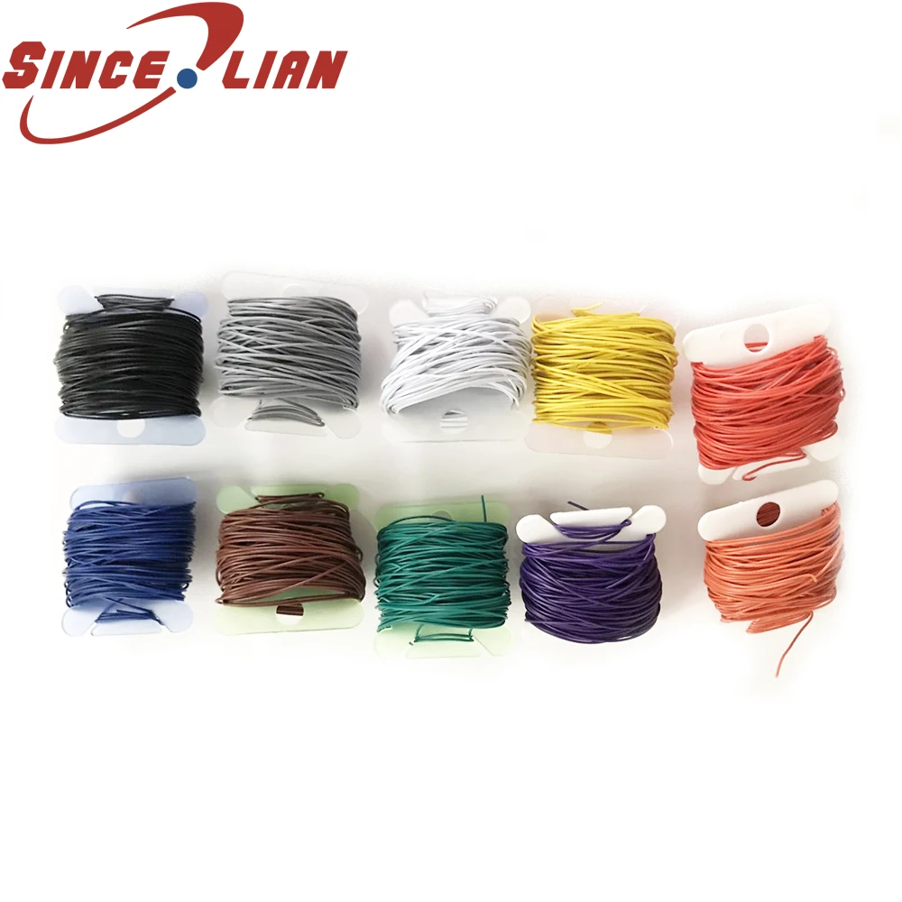 Провод сигнальный 30AWG 32AWG 2 м/партия 7/0.12TS изолированный провод из ПВХ