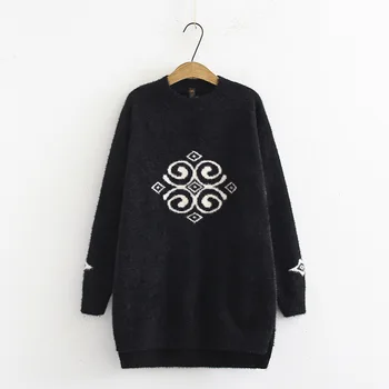 

plus size Women Long Sweaters Turtleneck Winter Warm Sweaters and Pullovers Casual Thick Coat