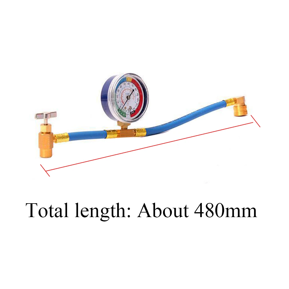 R134A прочная ремонтная заправка хладагента измерительный циферблат рустостойкий открывалка для бутылок шланг комплект автомобильный Кондиционер M14 Калибровочная резьба