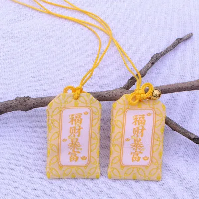 Y01 Новое поступление Omamori молиться Фортуна красота здоровье безопасный прозрачный мешок богатства кулон подарок