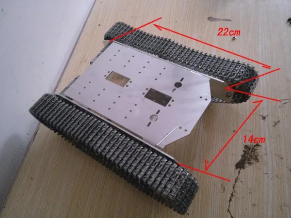 Металлический Трак версия! Большой предел нагрузки 8~ 10 кг/металлический бак шасси автомобиля/все металлические структуры, большой размер/препятствия-surмонтажный бак автомобиля DIY