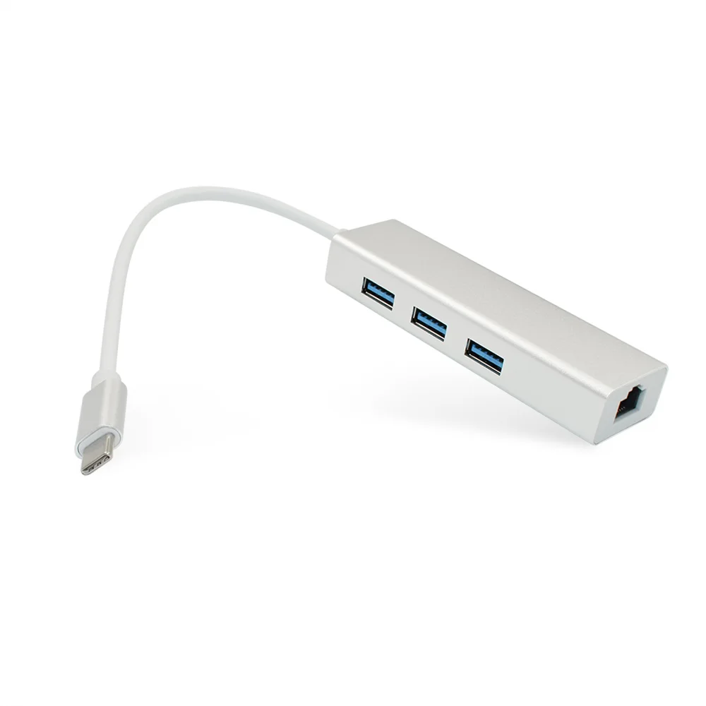 ThundeaL USB концентратор 3 порта конвертер C Ethernet адаптер Тип 0 к RJ45 Lan сетевой
