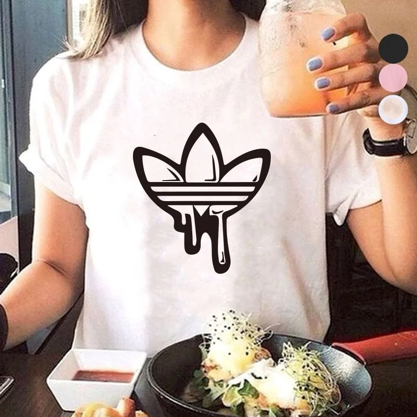 القرع دمية 2018 القطن الحب طباعة T قميص للمرأة تيشيرت صيفي عارضة متعدد الألوان نمط مضحك قميص السيدات الأعلى المحملة الأزياء