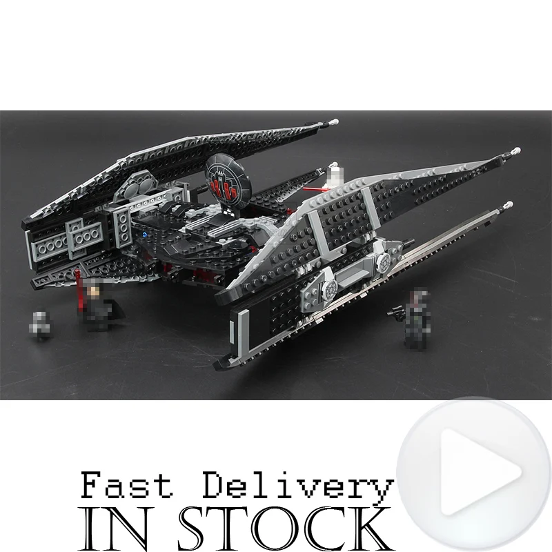 

Kylo Ren's TIE Fighter Star Clone Wars Building Blocks Bricks DIY Toys For Children brinquedos Compatible with legoings 75179