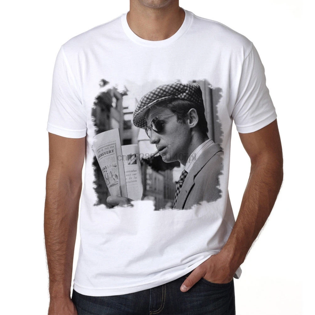 Jean Paul Belmondo/футболка для знаменитостей цвет черный Homme Cadeau хит продаж новый модный