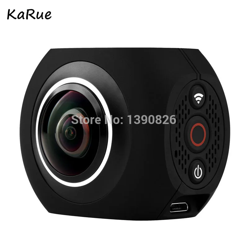 KaRue 360 Degree Sport Driving VR Camera Action Camera Wifi Mini 360 Action Camera Ultra HD Panorama Camera