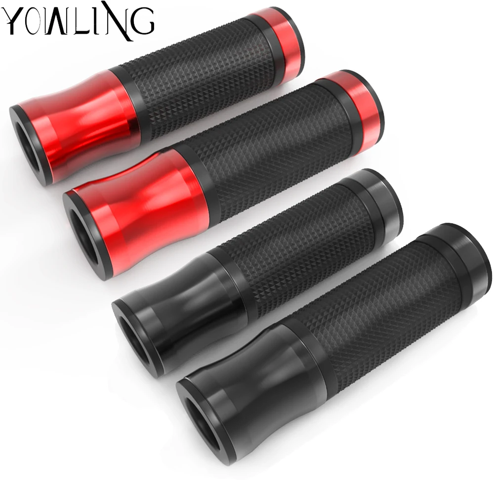 Universal Street&amp&ampRacing 7/8'' 22MM CNC Motorcycle handlebar grip handle bar Motorbike grips 6 colors Hand Bar Ends |