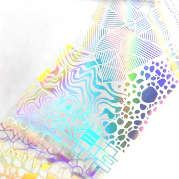 

4*100cm/Roll Nail Foils Line dot geometric Nails Art Transfer Stickers Laser Starry Decals For Nails Art Decorations Manicure