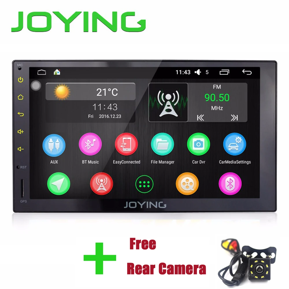 

JOYING 2 Din Android 6.0 Car Stereo 7" With Free Rear View Camera GPS Quad Core Auto Radio Audio Full HD Touch Screen Head Unit