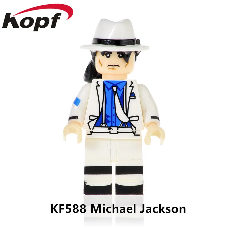 

KF588 Single Sale Assemble Singer Michael Jackson Model Christmas Gift Figures Building Blocks Bricks For Children Best Toys