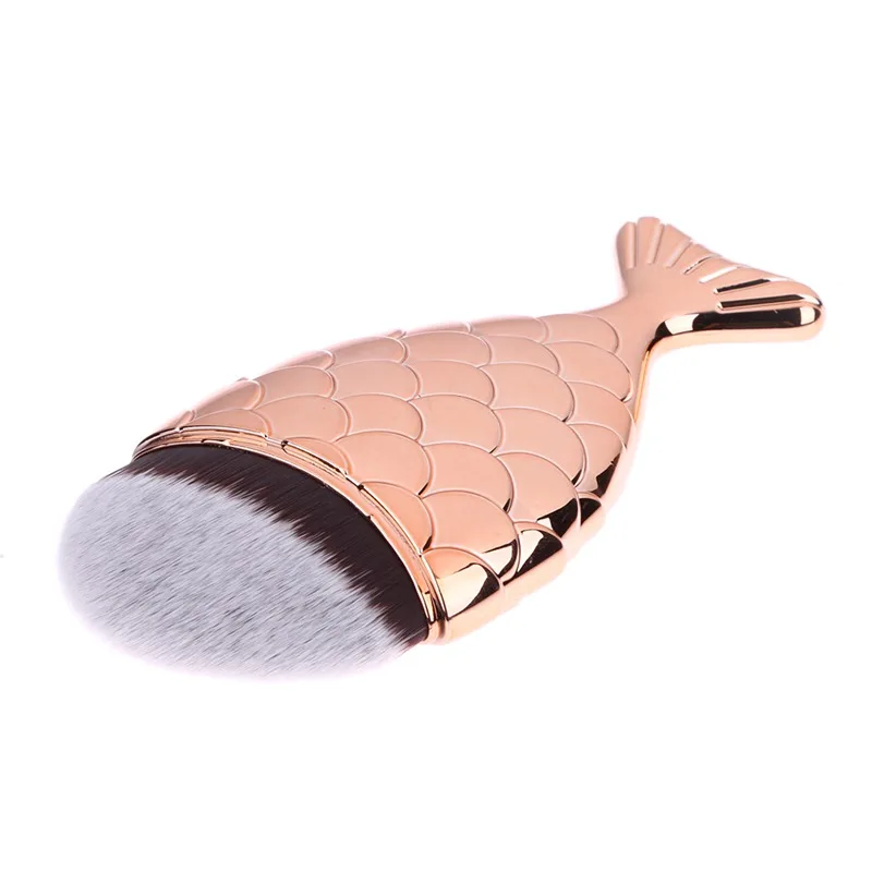 

Cosmetic Mermaid Brush Professional Powder Mermaid Makeup Brushes Set Makeup Foundation Contour Fish Brush Make Up Tool Kits