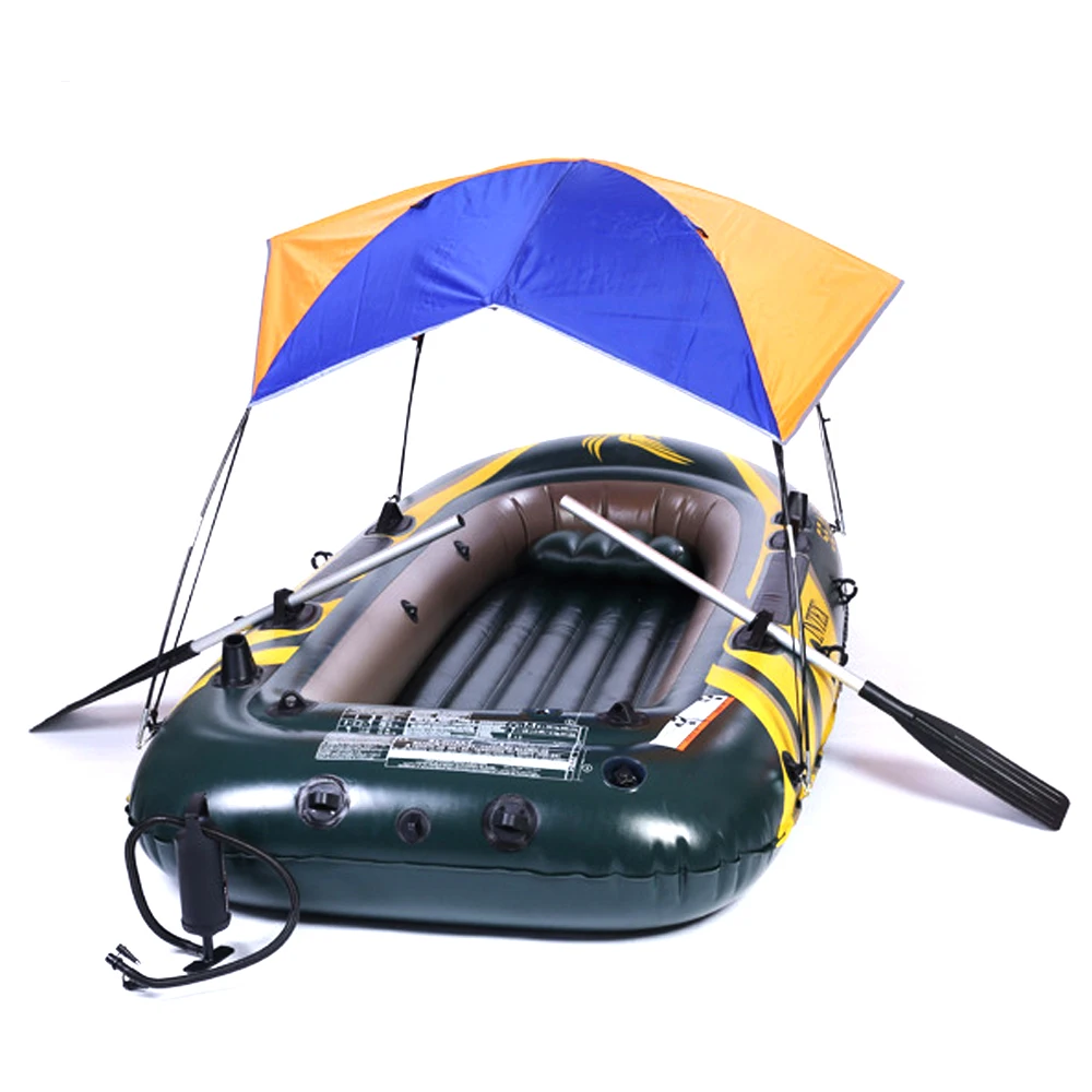 For 2-4 People Fold Tent Sun Shelter Tent For Inflatable Boat Fishing Tent Multifunctional PVC Rubber Sun Canopy Sunshade Tent