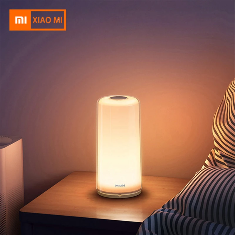 

Xiaomi for PHILIPS Zhirui Smart LED light lamp Dimming Night Light Reading Light Bedside Lamp WiFi Bluetooth Mi Home APP Control