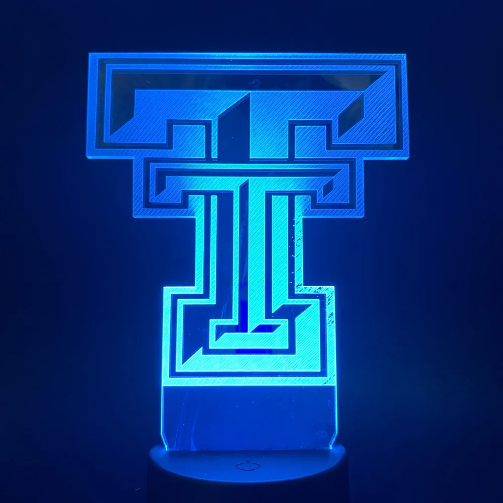 

Led Night Light Shape T Colorful Touch Switch Color Changing Nightlight Gift for Home Decor Bedroom Table 3d Lamp Dropshipping