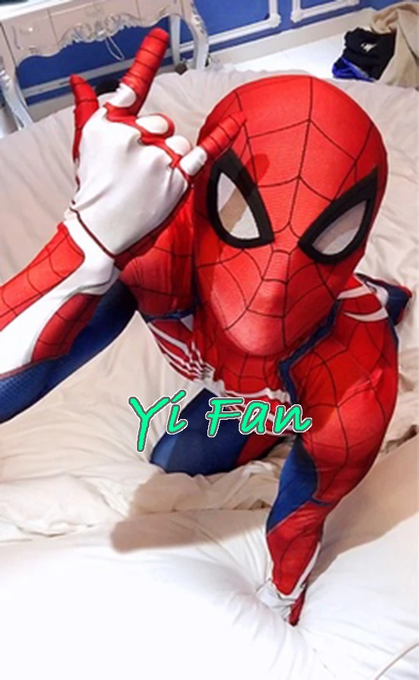 PS4 Game INSOMNIAC Spiderman Costume 3D Print Spandex Zentai Bodysuit Cosplay Spider-Man Superhero Halloween Costume Custom Made PS4 Game INSOMNIAC Spiderman Costume 3D Print Spandex Zentai Bodysuit Cosplay Spider-Man Superhero Halloween Costume Custom Made