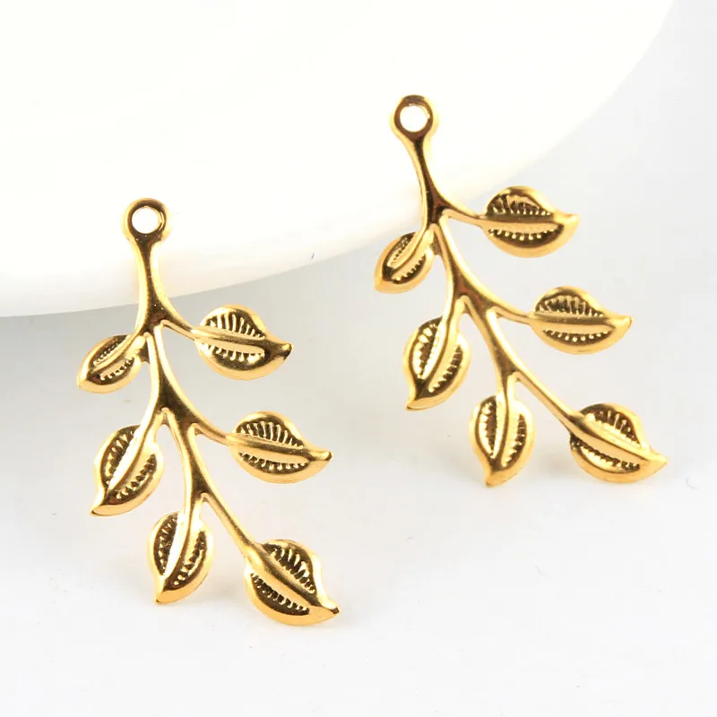 

40pcs Gold Color Branch Filigree Wraps Connectors For Jewelry Making Findings DIY Decoration Accessories Craft Charm Pendant