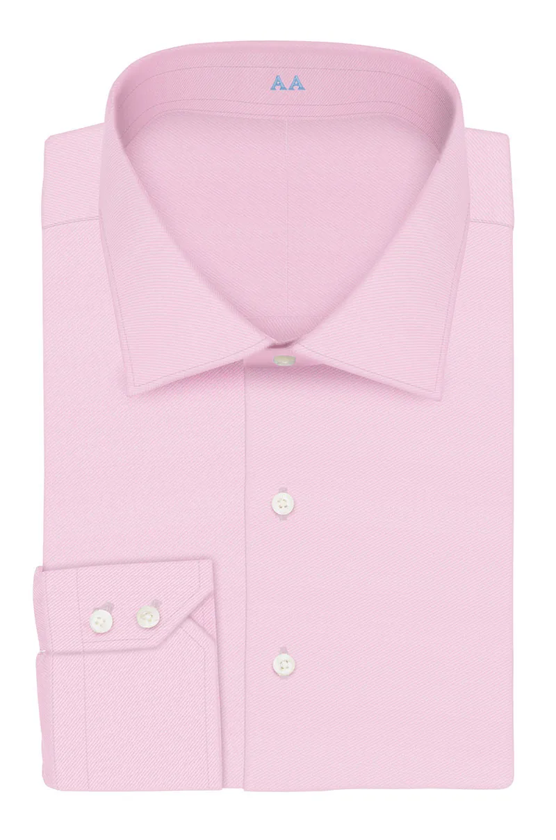 

High Quality new arriving 100% cotton light pink with cutaway collar and two button cuff slim fit custom made dress shirt
