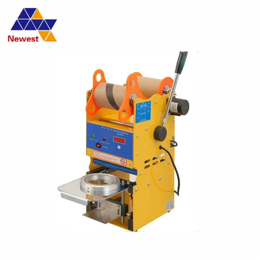 

Semi-Automatic Cup sealing machine Digital Count Bubble tea machine Cup sealer