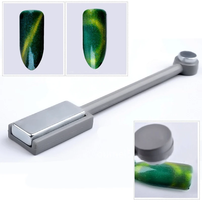 

Shellhard 1pc Silver Metal Nail Magnet Magnetic Stick For Nail Art Cat Eye Gel Polish Design Manicure Tool