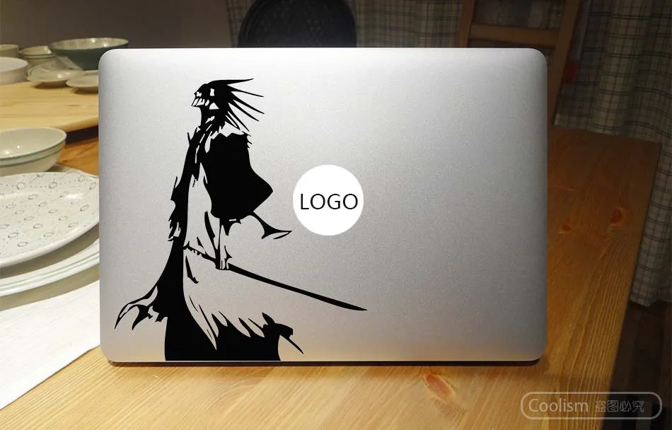 Bleach Kenpachi Zaraki наклейка для ноутбука для Macbook Наклейка Air 13 Pro retina 11 12 15 дюймов Mi Mac книга наклейка для ноутбука