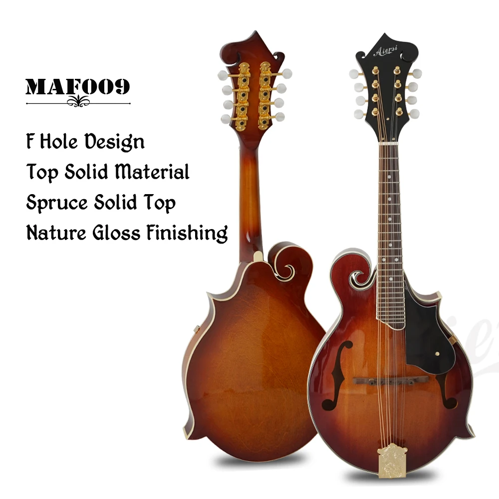 Aiersi бренд Solid Spruce Top F Стиль акустическая мандолина модель MAF009|Гитара| |