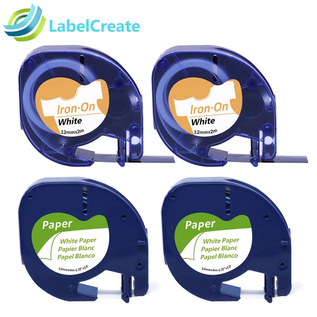 Best Offers 4 Packs Compatible for DYMO LetraTag Label Tape 18771 91200 Black on White 12mm Fabric & Paper Dymo Letratag Dymo Label Printers Best Offers 4 Packs Compatible for DYMO LetraTag Label Tape 18771 91200 Black on White 12mm Fabric & Paper Dymo Letratag Dymo Label Printers