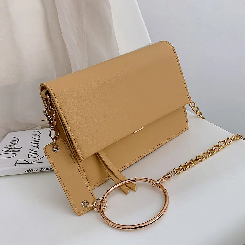

Texture bag female 2019 new Korean version of the simple chain one shoulder fashion foreign gas wild Messenger bag