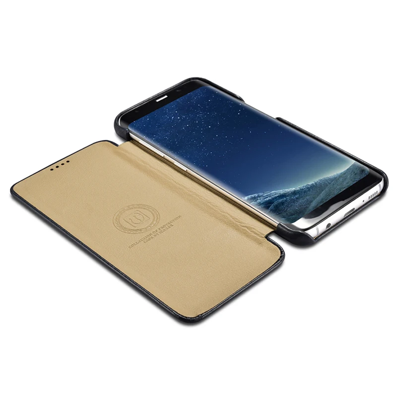 Чехол для Samsung S8 G950 Роскошный деловой мобильный телефон из натуральной кожи чехол