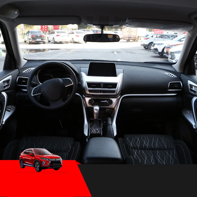 

Central stall air outlet glass lifting panel sequin anti-kick pad interior accessories For Mitsubishi ECLIPSE CROSS 2018 2019