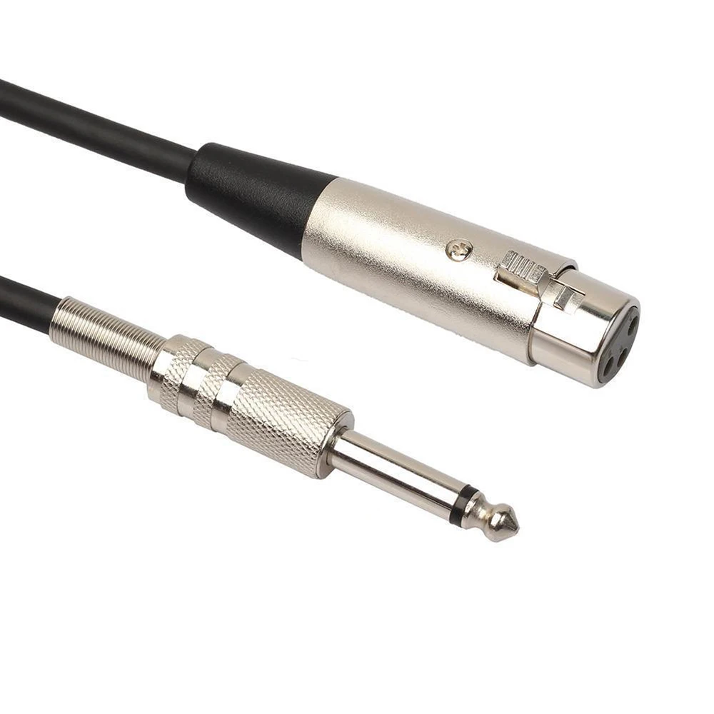 3-Pin XLR Plug to 6.35mm Plug Adapter Jack Male&Female Plug TRS Stereo Audio Cable Mic Adapter For Mixer Amplifier Speaker