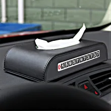 3 цвета Многофункциональный Солнцезащитный козырек автомобиля Tissue Box подголовник Висячие блока Тип из искусственной кожи держатель для карт Парковка Телефон номерной знак