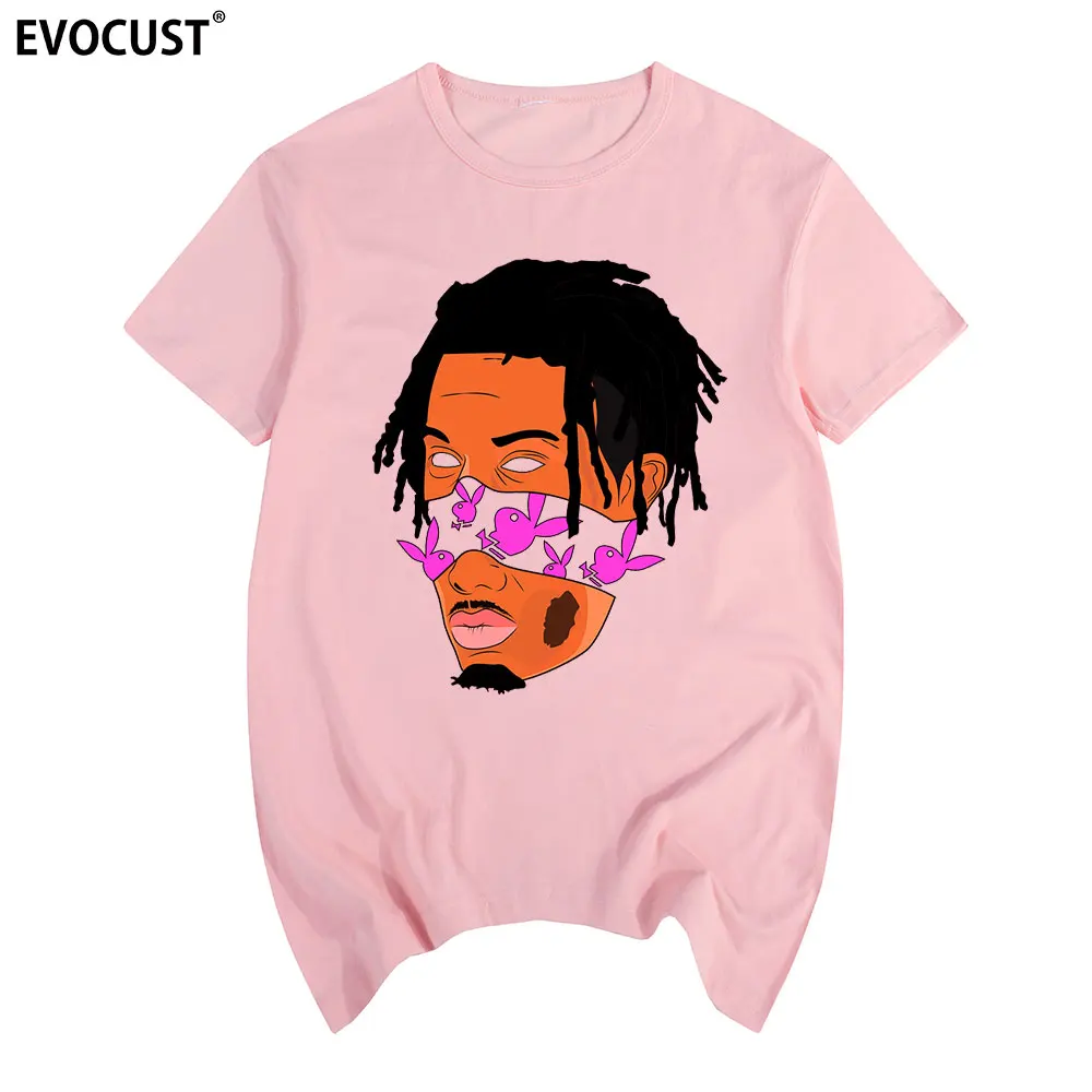 Винтажная крутая Хлопковая мужская футболка Playboi Carti с графическим рисунком