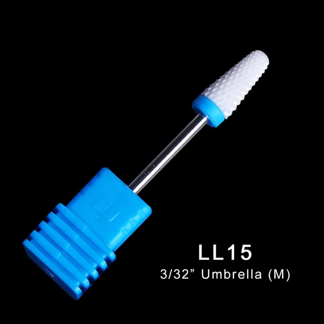 1 шт. керамические сверла для ногтей кукурузные фрезы для фрезерного станка вращающийся заусенец Гель-лак для нейл-арта для удаления маникюрных инструментов LYLL01-28 - Цвет: LL15