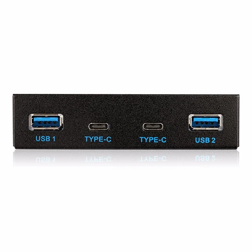 En-Labs 4 порта мульти USB-C USB 2,0 USB 3,0 концентратор разветвитель Передняя панель комбинированный кронштейн адаптер для рабочего стола 3,5 дюймов флоппи-отсек - Цвет: 2 Port Type-C and U3