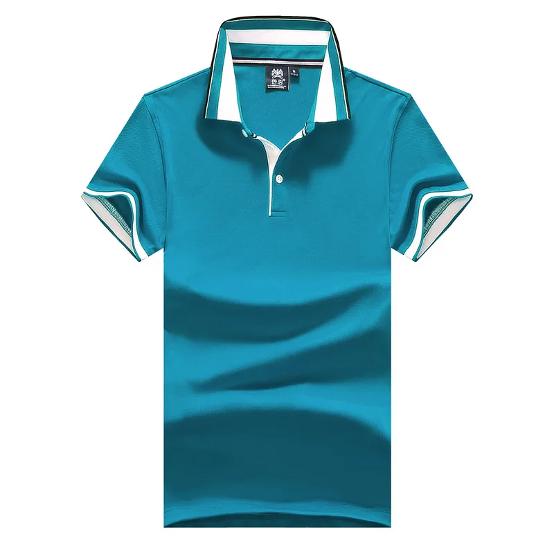Для мужчин сделанный на заказ рубашка поло с вышивкой индивидуальное тестовый логотип спецодежды или diy фото, левый нагрудный карман - Цвет: Polymer