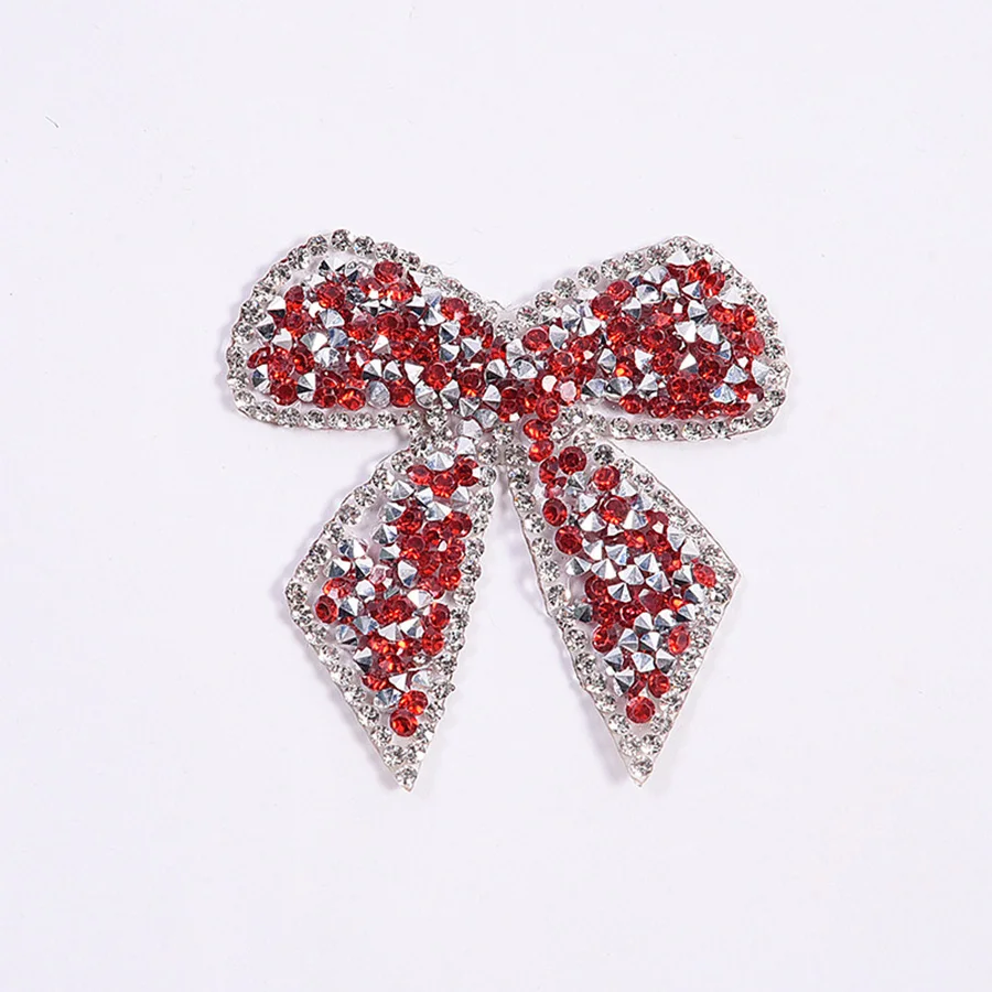 Rhinestone Iron-On Patches For Clothes Colorful Bow-Knot Sticker Tottenham Clothing Decoration Decal Patches For Jackets1 (7)
