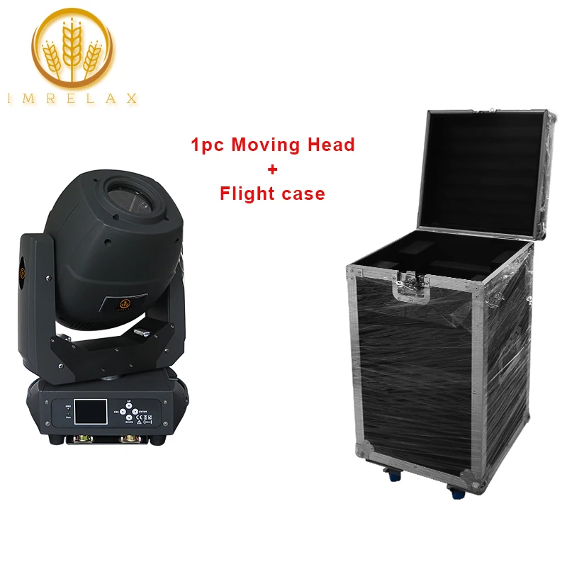 

IMRELAX 2019 New 1pcs LED 230W Beam Spot Zoom Moving Head Light Double Prism Rotation GOBO Lyre LED Disco Light With Flight Case