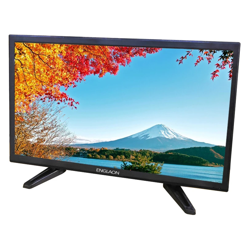 Телевизор 24 дюйм LED TV ENGLAON 12V+220V HDTV цифровые телевизоры dvb T2 Домашние +Автомобильные