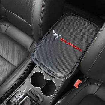 

Car Auto Armrest Console Box Car Handrails Central Armrest Soft Pad PU Mat Black Fit For Seat Leon Ibiza cupra Altea Belt