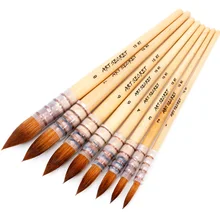 1 шт., корейские нейлоновые кисти для акварельных красок, профессиональные остроконечные кисти для рисования, акриловые кисти, товары для рукоделия 15RT