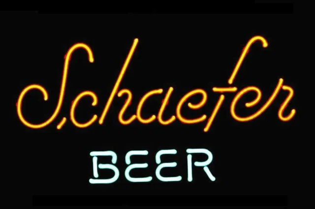 NEON SIGN For SCHAEFER BEER LOGO Signboard REAL GLASS BEER BAR PUB NEON SIGN For SCHAEFER BEER LOGO Signboard REAL GLASS BEER BAR PUB display christmas Light Signs - NEON SIGN For SCHAEFER BEER LOGO Signboard REAL GLASS BEER BAR PUB