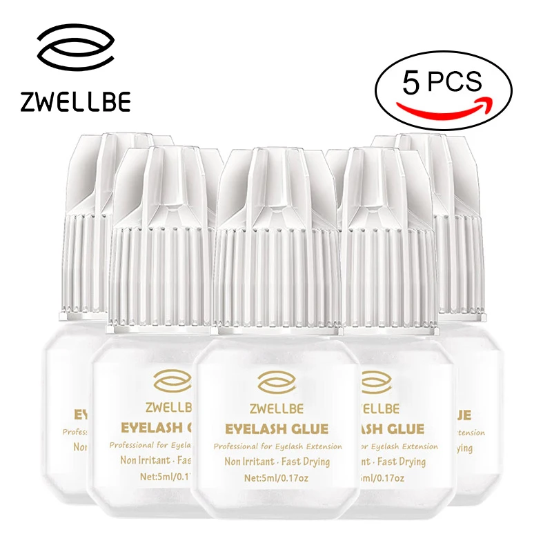 SENSITIVE 5 pcs Eyelash Extension Glue Lash 5 ml LOW Fume 2 4 Sec
