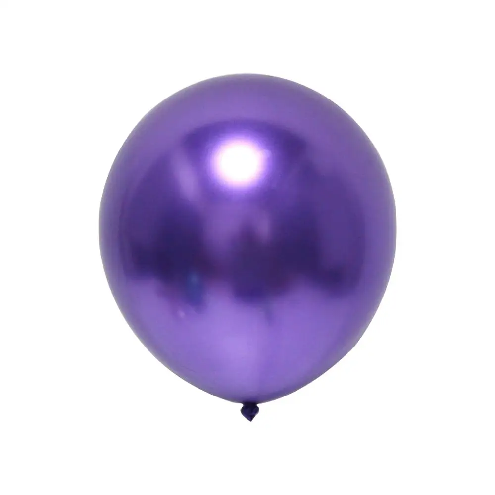 10pcs Metallic Ballons Balls Happy Birthday Balloon Wedding Birthday Party Decoration Kids Balloons Air Balloon Wedding Balon - Цвет: purple