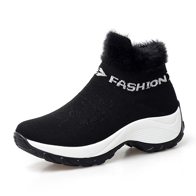 Fashion Women Ankle Boots Round Toe Lightweight Style Autumn Winter Warm Ladies Outdoor Red Shoes Slip on Casual Footwear | Обувь