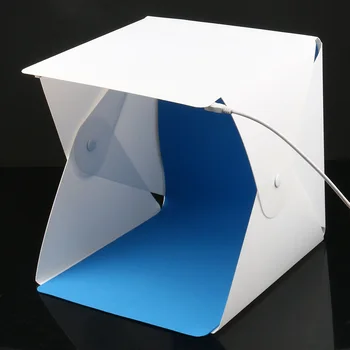 

Mini Folding Studio Diffuse Soft Box Lightbox with LED Light Photography Background Photo Studio EM88