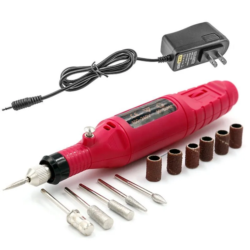 

Mini Nail Electric Drill Set Nail Art Power Drill Professional Manicure Pedicure Machine Cuticle Removing Polisher Nail Tool